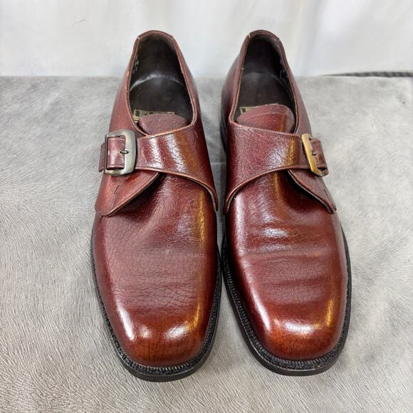 Lehigh Goodyear Oil Proof Sole Mens Brown Safety Toe Loafer Dress Shoes 8E - Picture 1 of 8